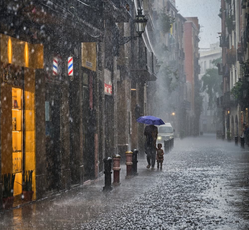 Rainy City Walk by Milan Uhrin AFIAP AZSF — canvas wall art
