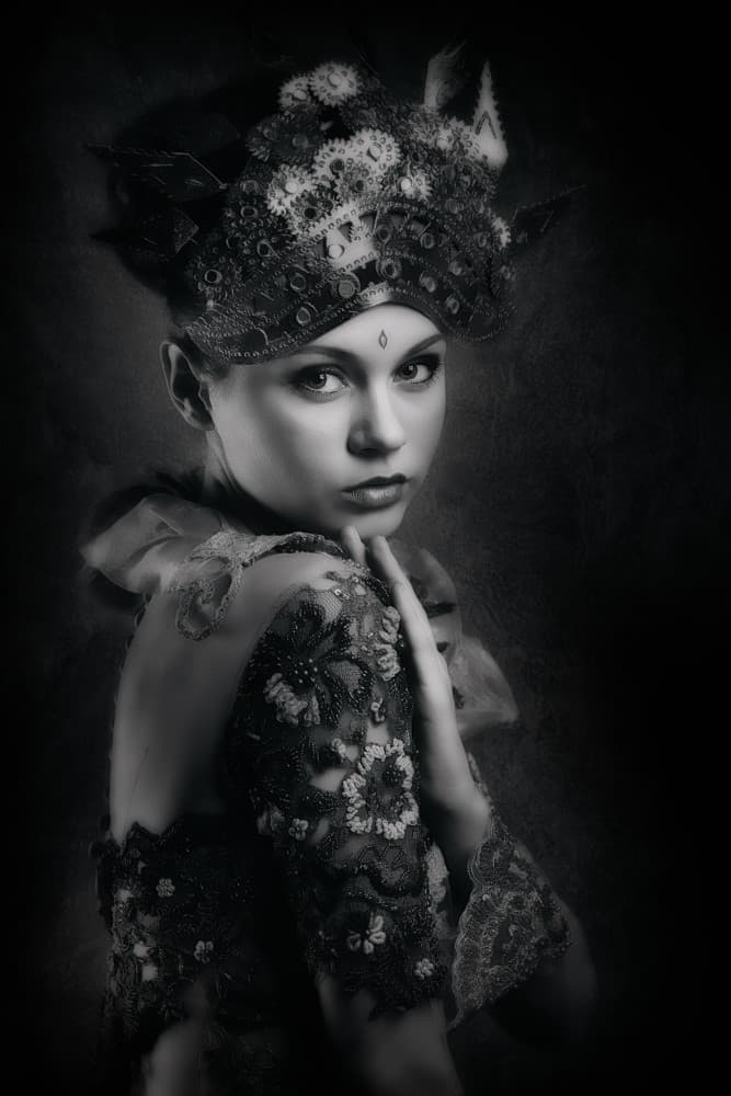 Mysterious Steampunk Woman by Hari Sulistiawan — canvas wall art