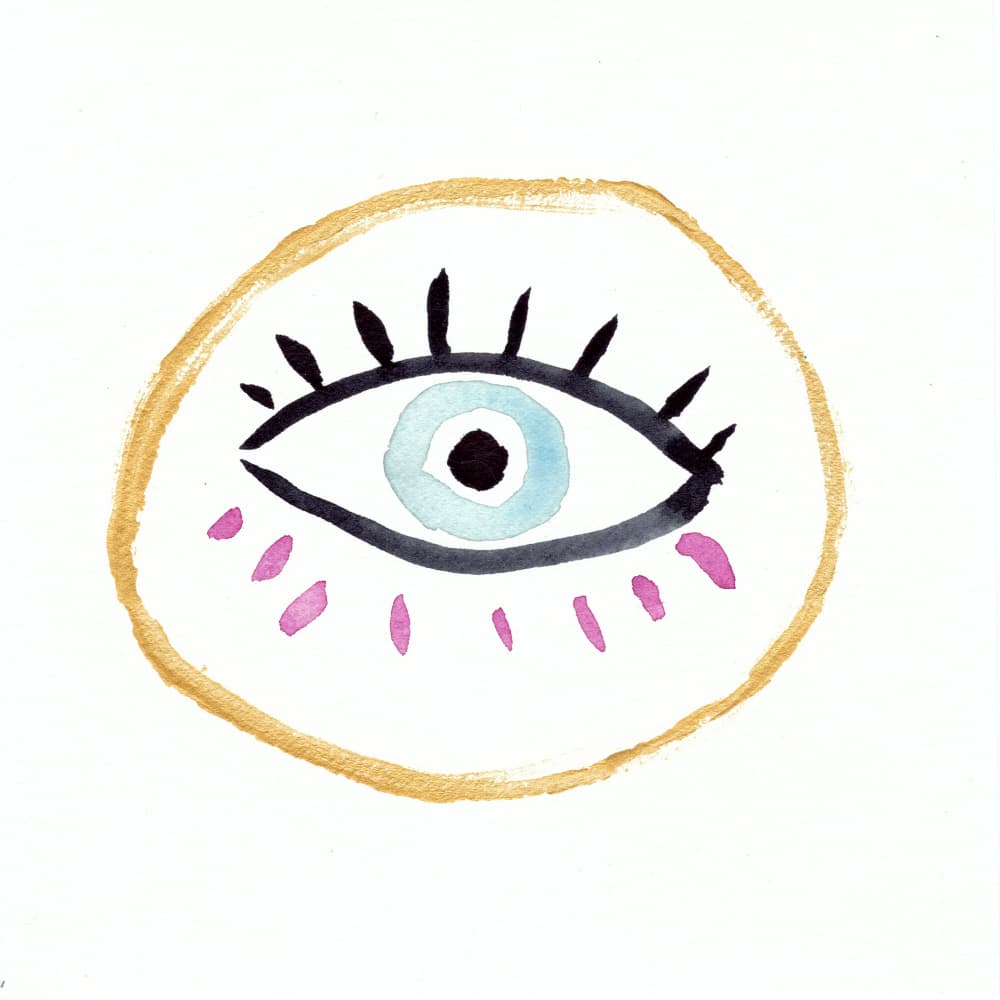 Mystical Evil Eye by Christine Lindstrom — canvas wall art