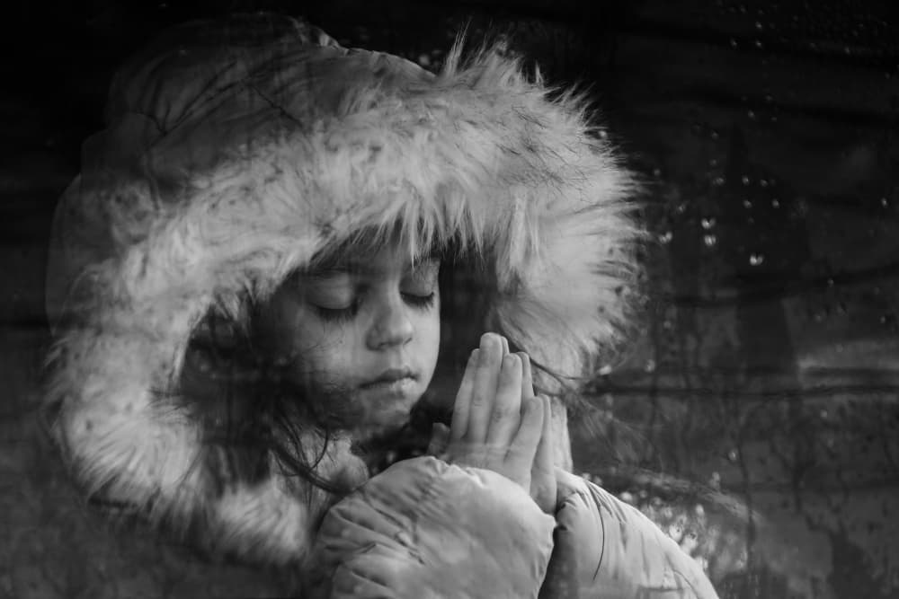 Child's Prayer by Ummu Nisan Kandilcioglu — canvas wall art