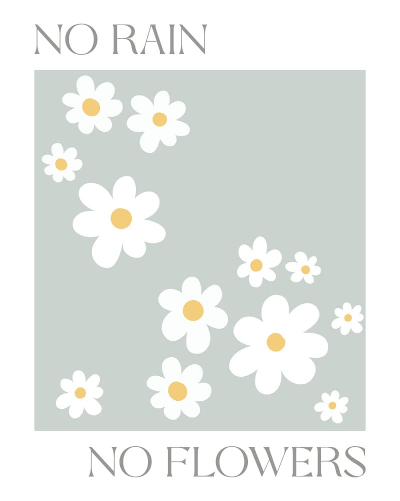 Dainty Daisy Message by KsanaKalpa — canvas wall art