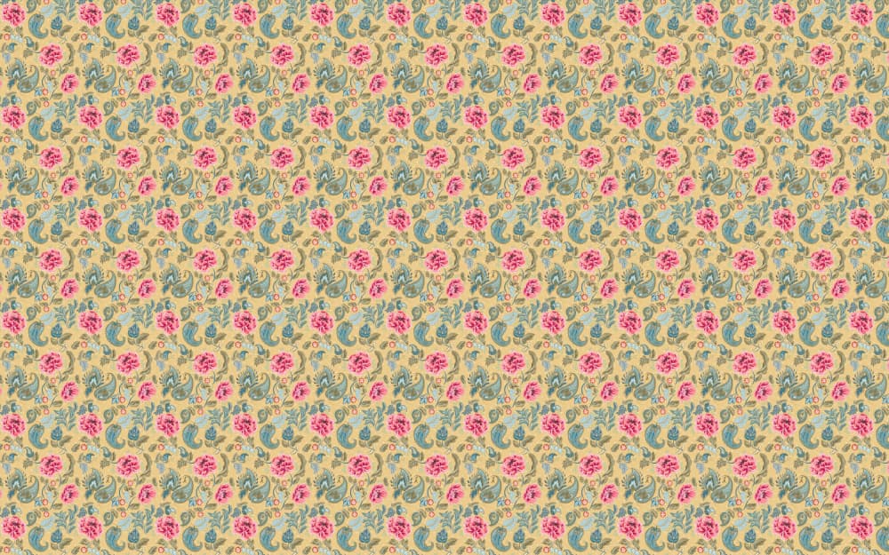 Vintage Rose Pattern by Annick — canvas wall art