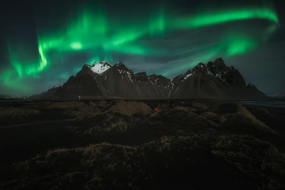 Northern Lights Mountains by David Martin Castan — canvas wall art
