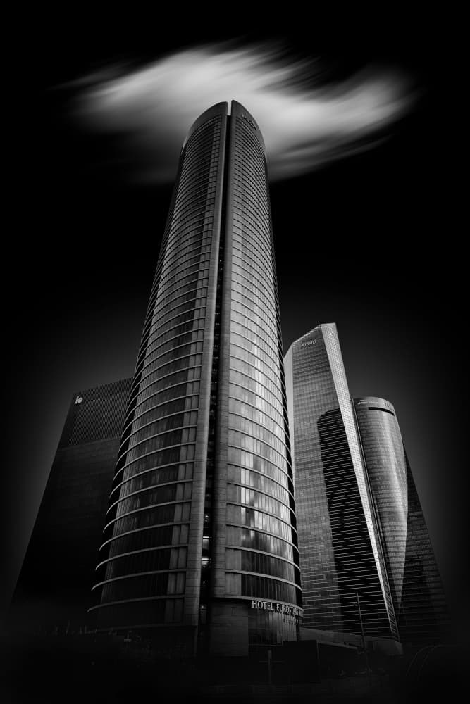 Modern City Towers by Jonathan Power — canvas wall art