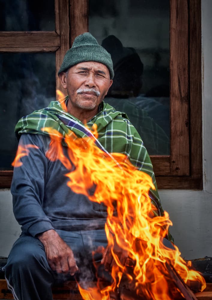Man's Winter Warmth by Ricardo Gayan — canvas wall art
