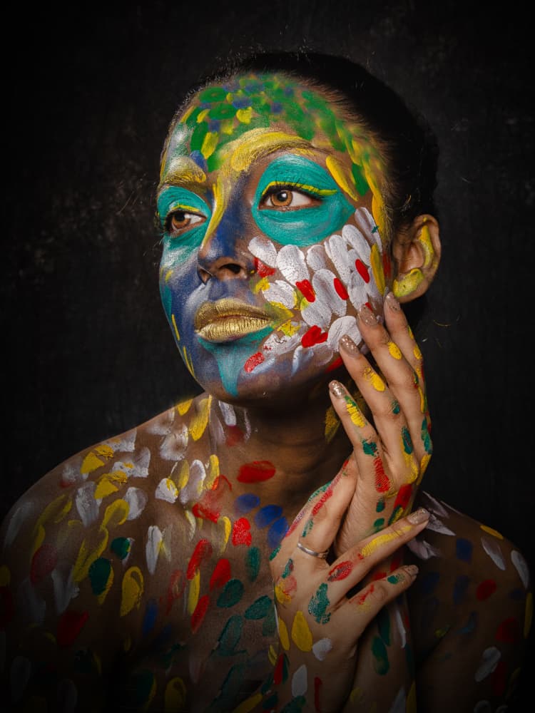Vibrant Artistic Expression by PARTHA BHATTACHARYYA — canvas wall art
