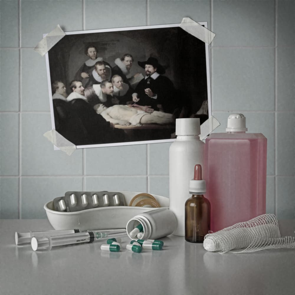 Medical History Still Life by Mister Solo — canvas wall art
