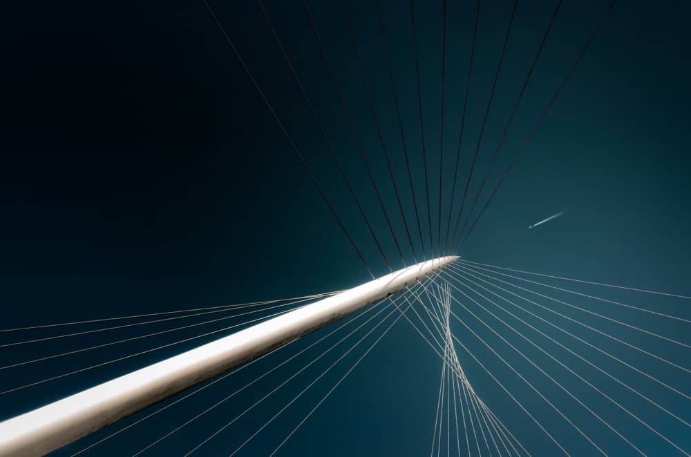 Skyward Bridge Structure by Michiel Hageman — canvas wall art