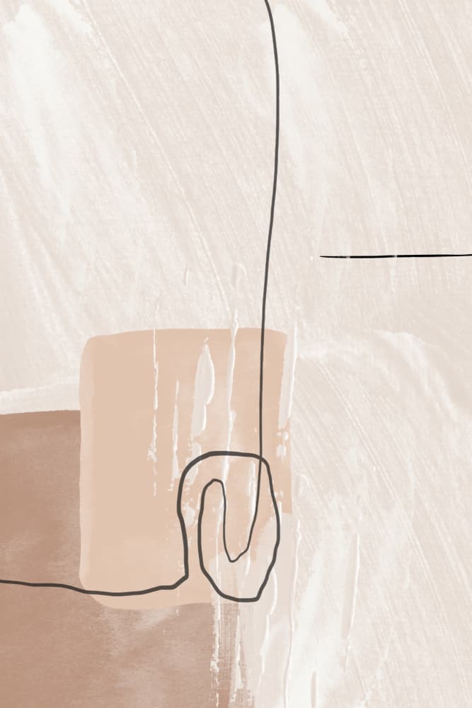 Organic Line Shapes by Sally Ann Moss — canvas wall art