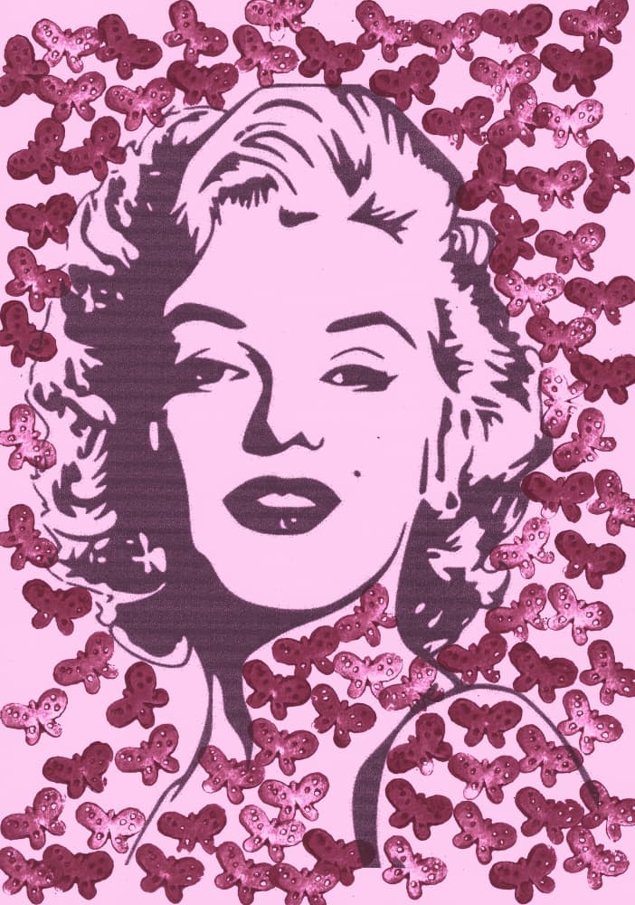 Pink Pop Art Glamour by Santhosh ch — canvas wall art