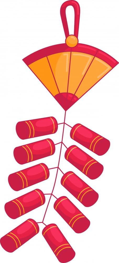 Chinese New Year Firecrackers by Marika Barsrsind β canvas wall art