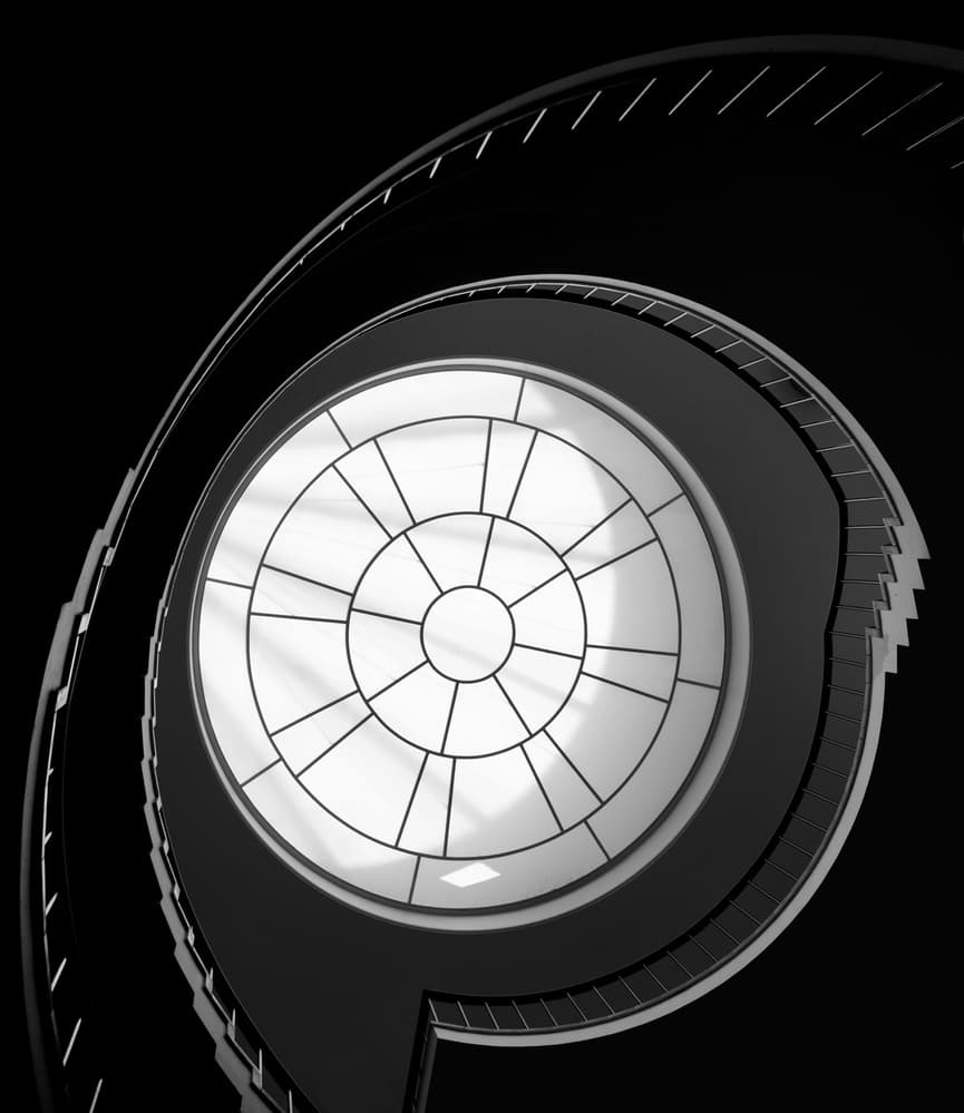 Spiral Staircase Skylight by Jeroen van de Wiel — canvas wall art