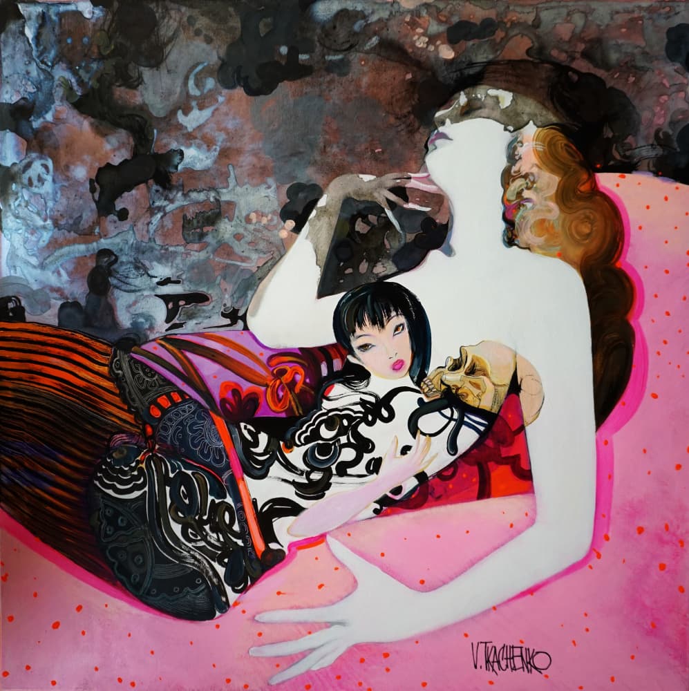 Dreaming In Pink by Victor Tkachenko — canvas wall art
