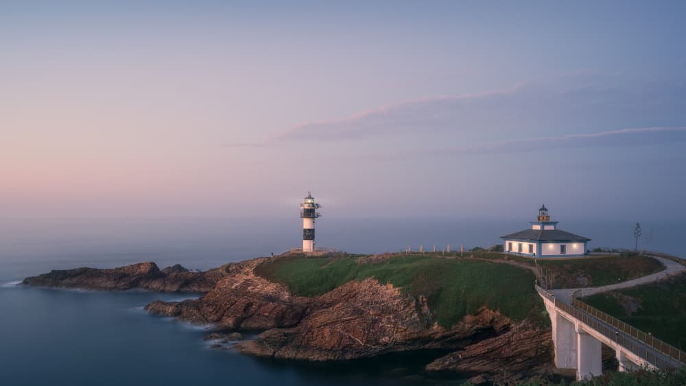 Serene Coastal Lighthouse by Carlos Hernandez Martinez — canvas wall art