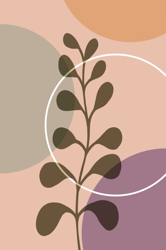 Earthy Plant Abstract by Andrea Haase — canvas wall art