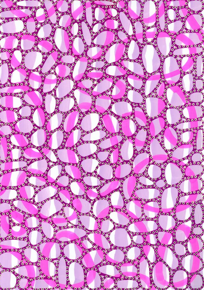 Vibrant Pink Shapes by Naomi Vona — canvas wall art