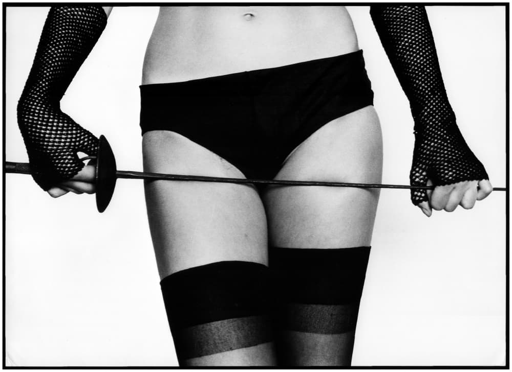 Sensual Woman With Blade by Jacek Stefan — canvas wall art