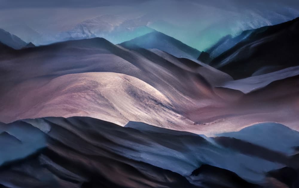 Ethereal Mountain Landscape by Robin Wechsler — canvas wall art
