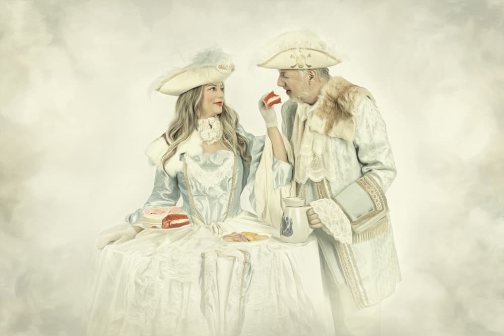 Rococo Sweethearts by Carola Kayen-Mouthaan — canvas wall art