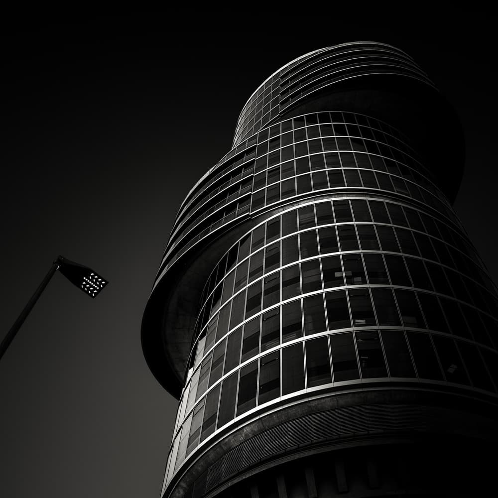 Dramatic Urban Spiral by Christian Meermann — canvas wall art