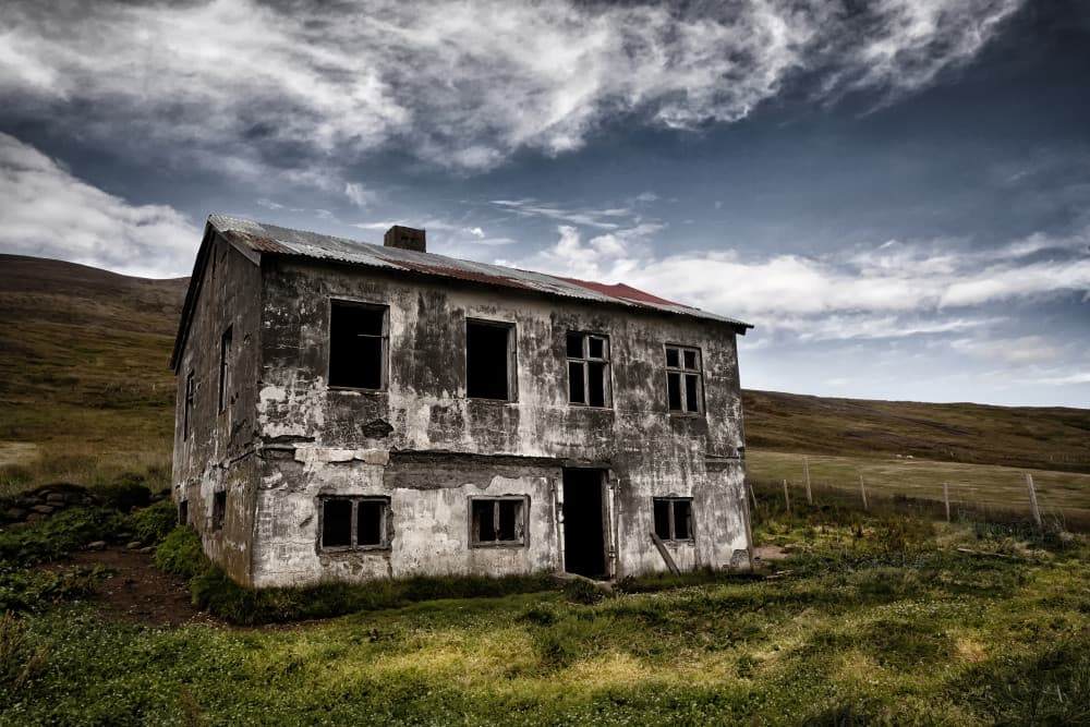Eerie Abandoned Home by Þorsteinn H. Ingibergsson — canvas wall art