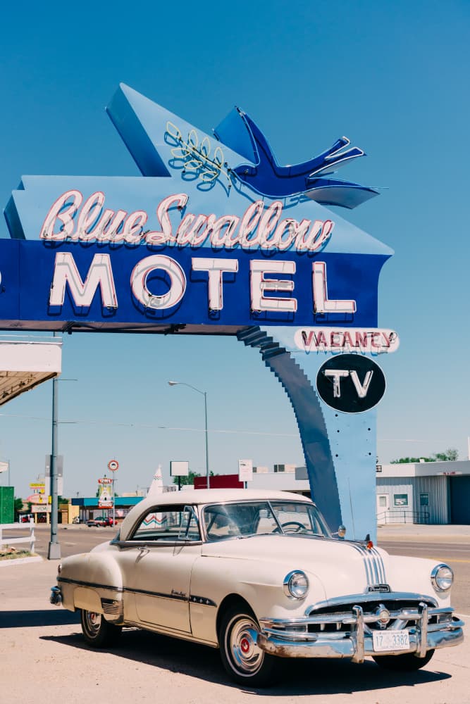 Route 66 Motel Classic by Bethany Young — canvas wall art