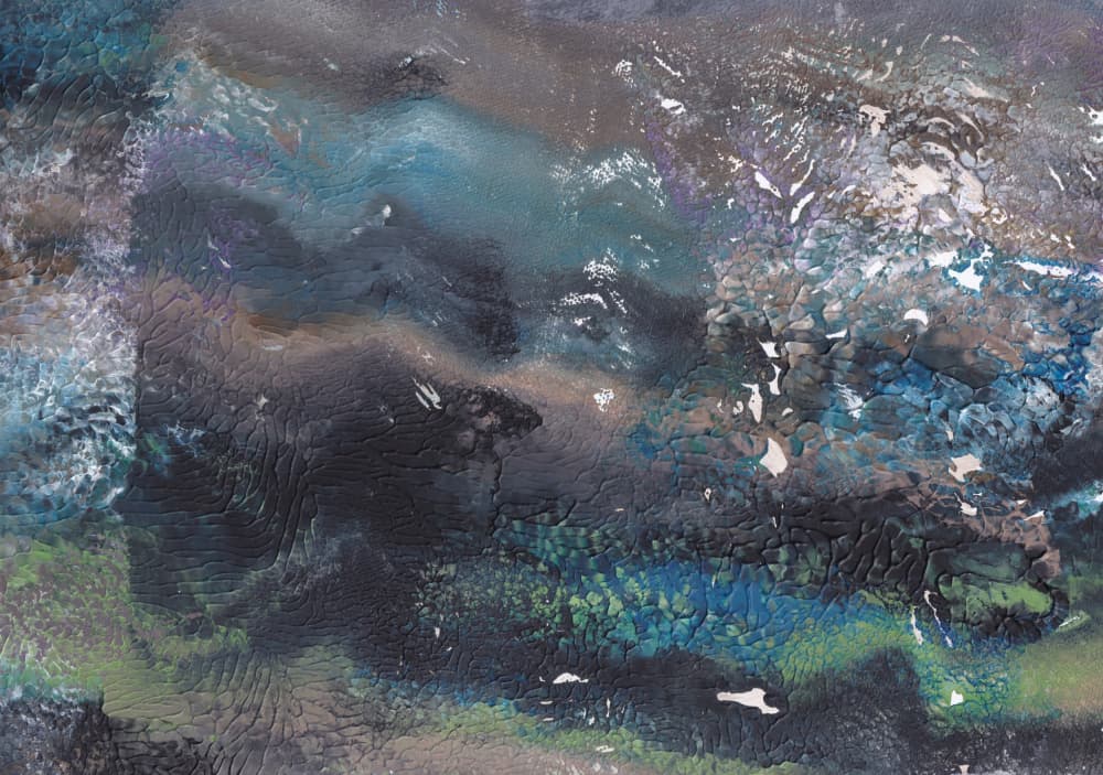 Deep Ocean Current by Maira Ribena — canvas wall art