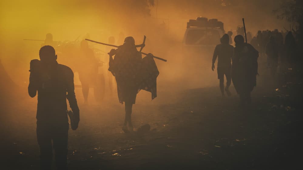 Journey Through Golden Dust by António Carreira — canvas wall art