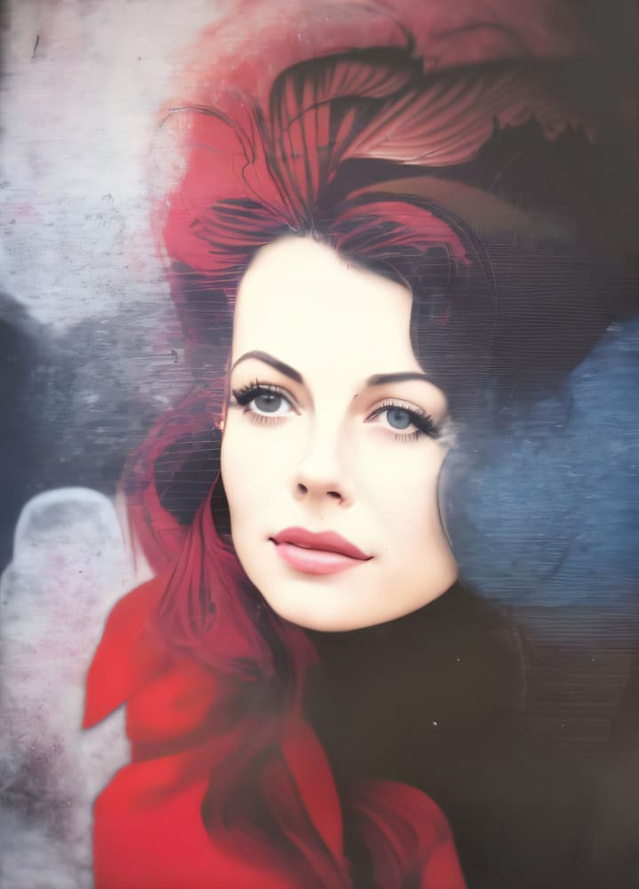 Red Haired Beauty by Cicero Spin — canvas wall art