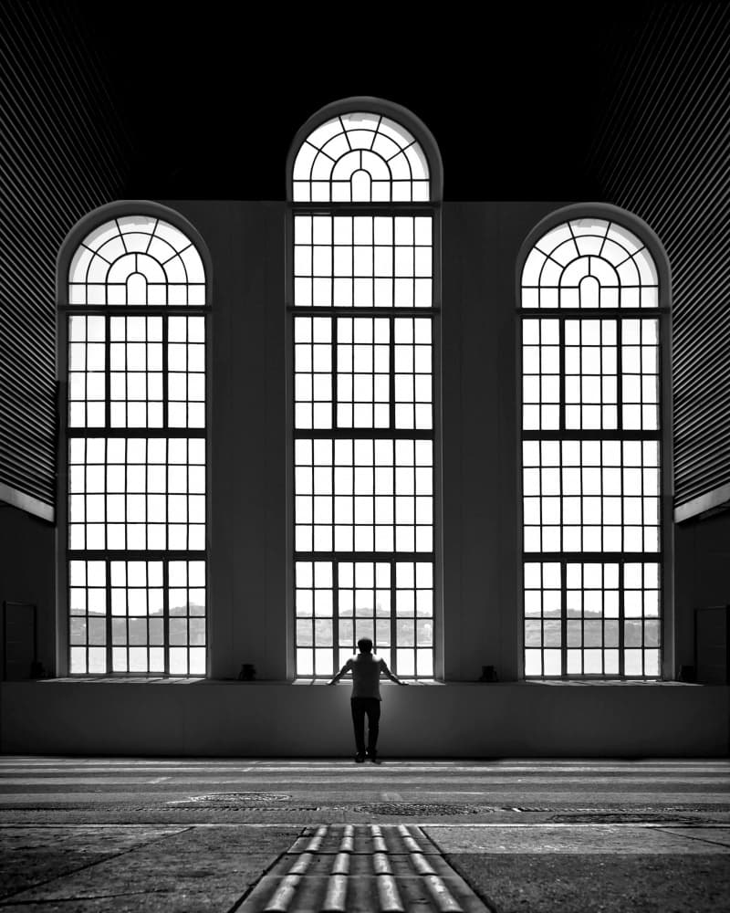 Window Silhouette Contemplation by Jorge Pimenta — canvas wall art