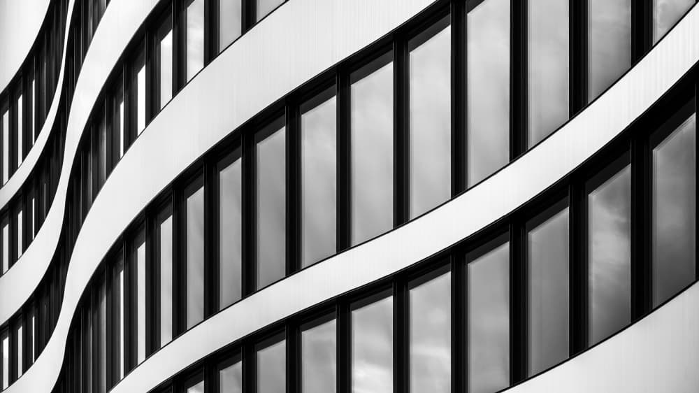 Wavy Modern Architecture by piXXelpark — canvas wall art