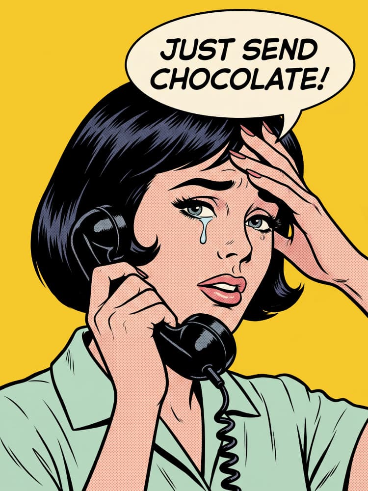 Send Chocolate Pop Art by Andreas Magnusson — canvas wall art