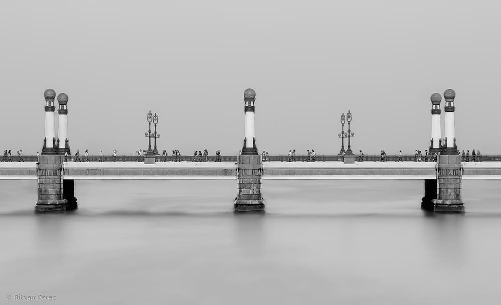 Tranquil City Bridge by Ritxard Perez — canvas wall art