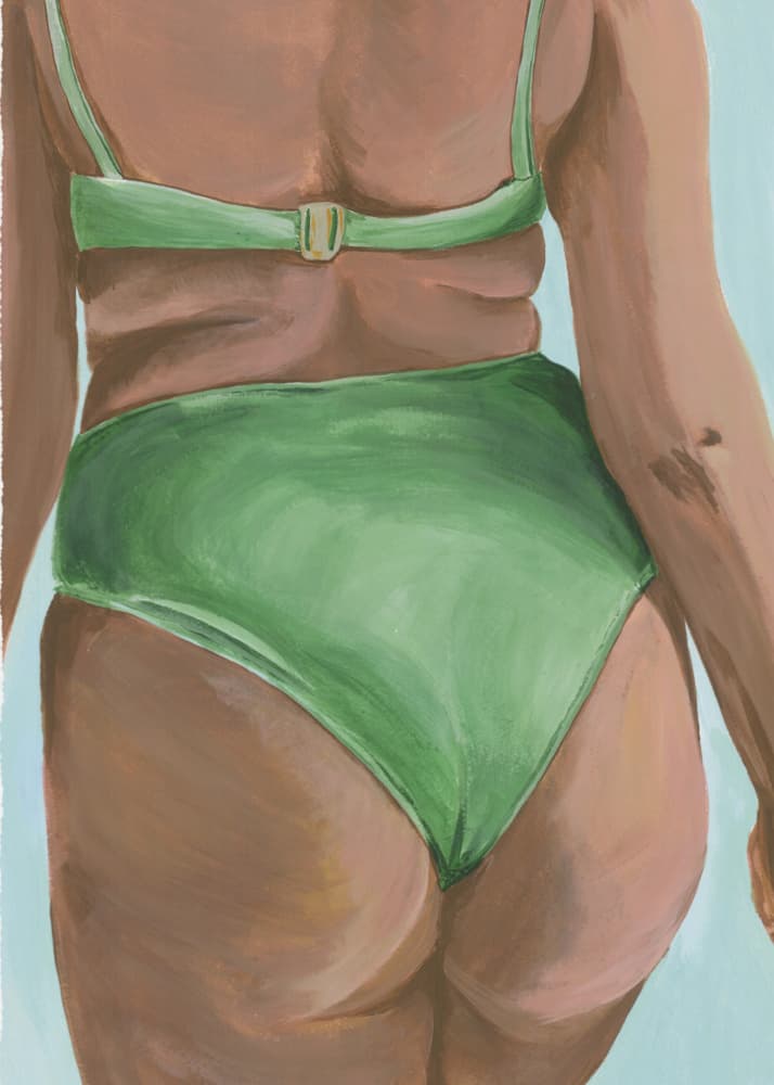 Confident In Green by marina dorgan — canvas wall art