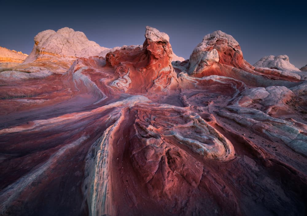 Swirling Desert Formations by Karol Nienartowicz — canvas wall art