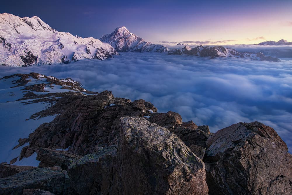 Majestic Mountain Cloudscape by Yan Zhang — canvas wall art