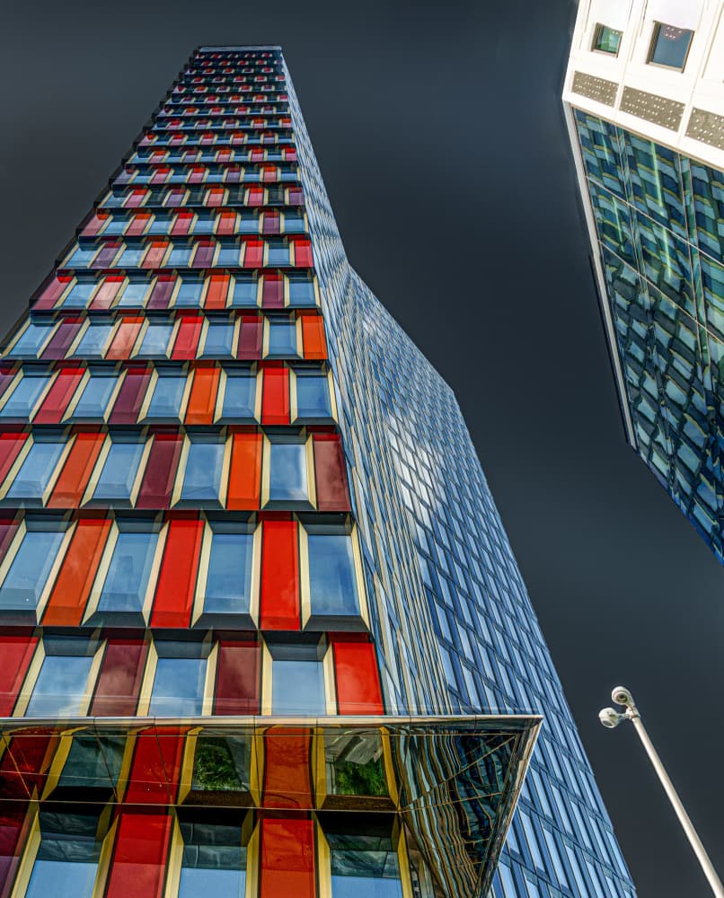 Colorful Urban Skyscrapers by Stephan Rückert — canvas wall art