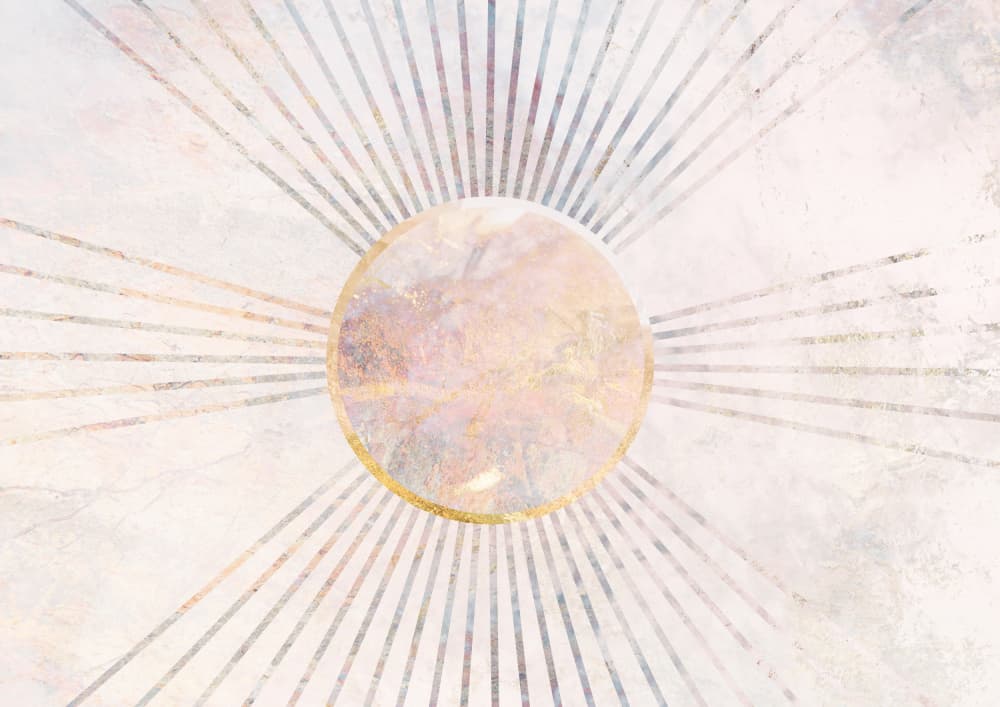 Soft Sunburst Serenity by Sarah Manovski — canvas wall art