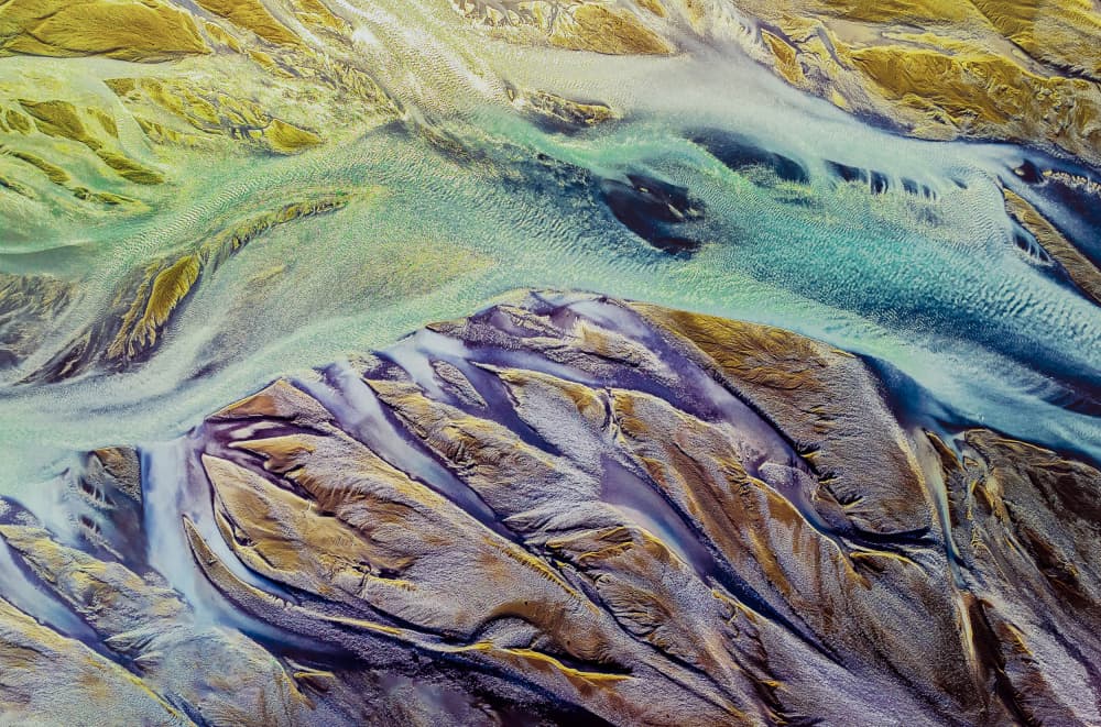 Vibrant Braided River by Wei (David) Dai — canvas wall art