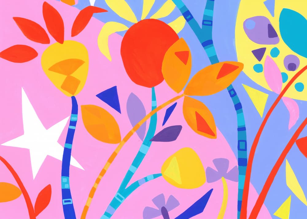  Vivid Colors and Delicate Petals by Isabelle Brent — canvas wall art