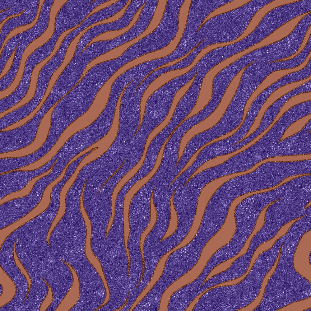 Vibrant Purple Glitter Stripes by Bilge Paksoylu — canvas wall art