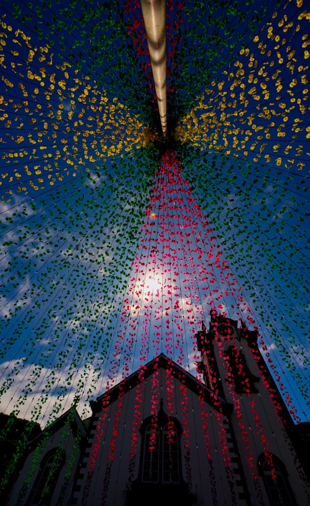 Festive Church Canopy by Milan Uhrin AFIAP AZSF — canvas wall art