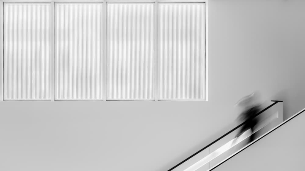 Motion On Modern Stairs by João Castro — canvas wall art