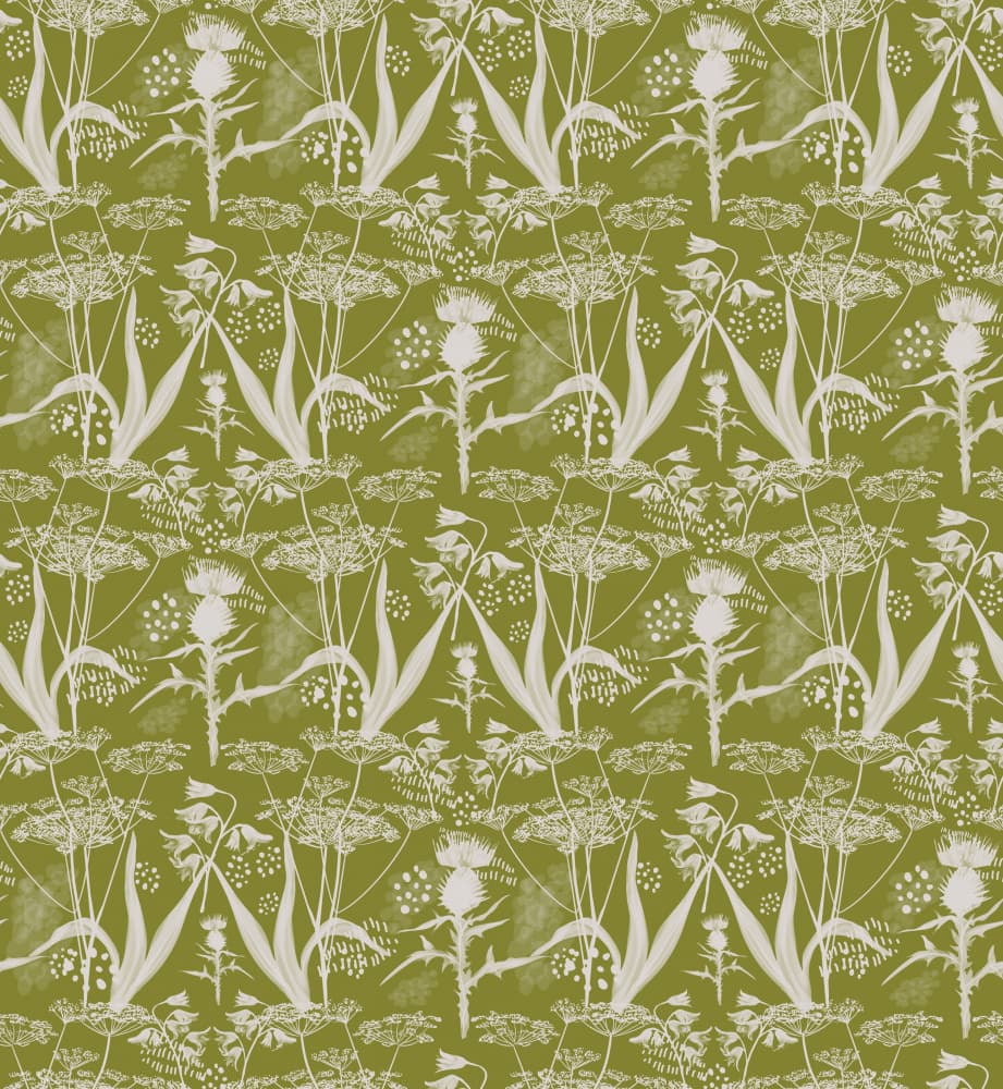 Wild Thistle Floral Pattern