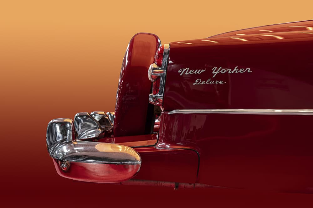 Sleek Vintage Automobile by Roland Weber — canvas wall art