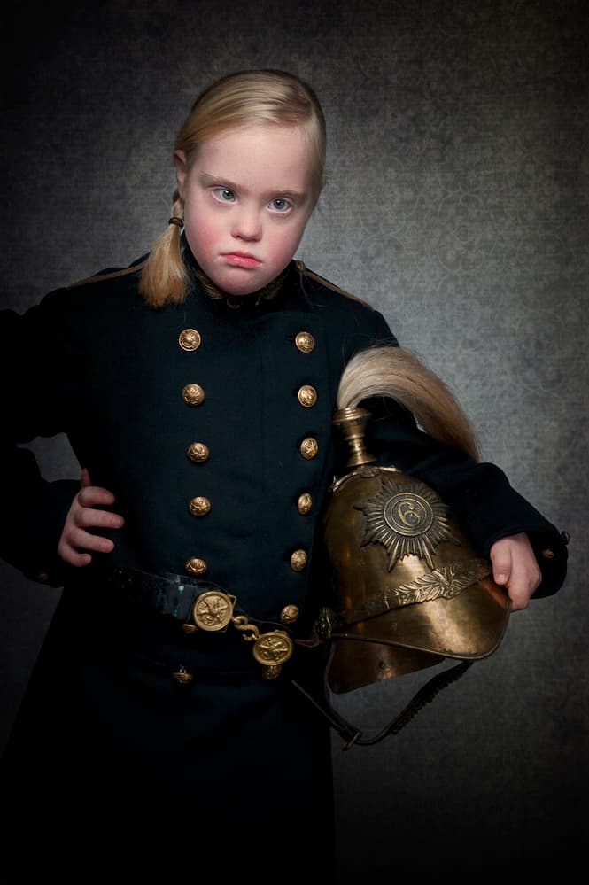 Young Officer Portrait by Monika Vanhercke — canvas wall art