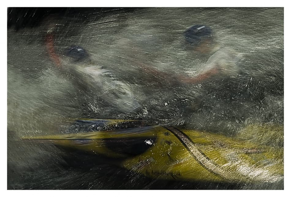 Dynamic Rowing Race by Milan Malovrh — canvas wall art