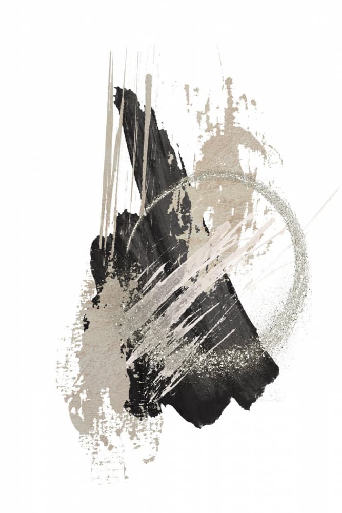 Dynamic Silver Strokes by Sally Ann Moss — canvas wall art