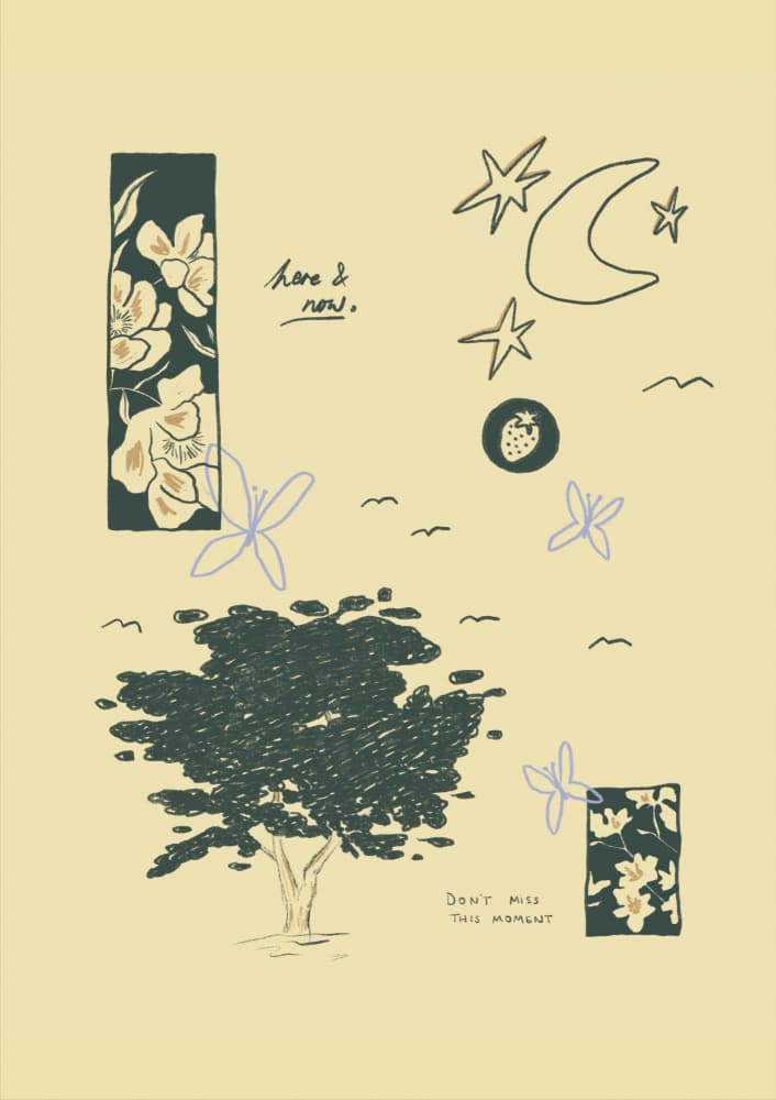 Here Now Nature by Marina Alaburic — canvas wall art
