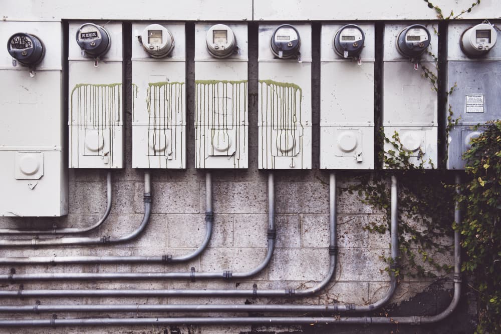 Industrial Utility Meters by Tim Mossholder — canvas wall art